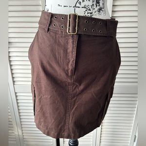 Jones New York Brown Mini Skirt